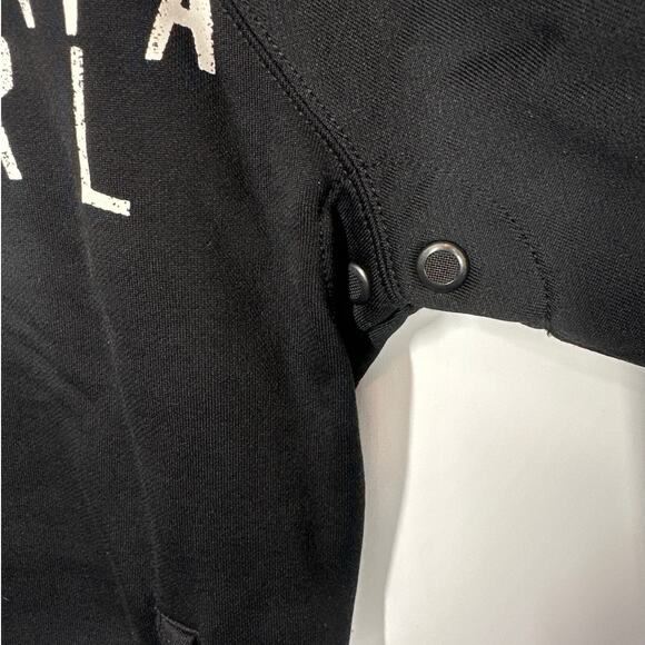 Polo Ralph Lauren Men’s XL Track Jacket Black Stripes Crest Logo Two-Way Zip - Picture 4 of 13